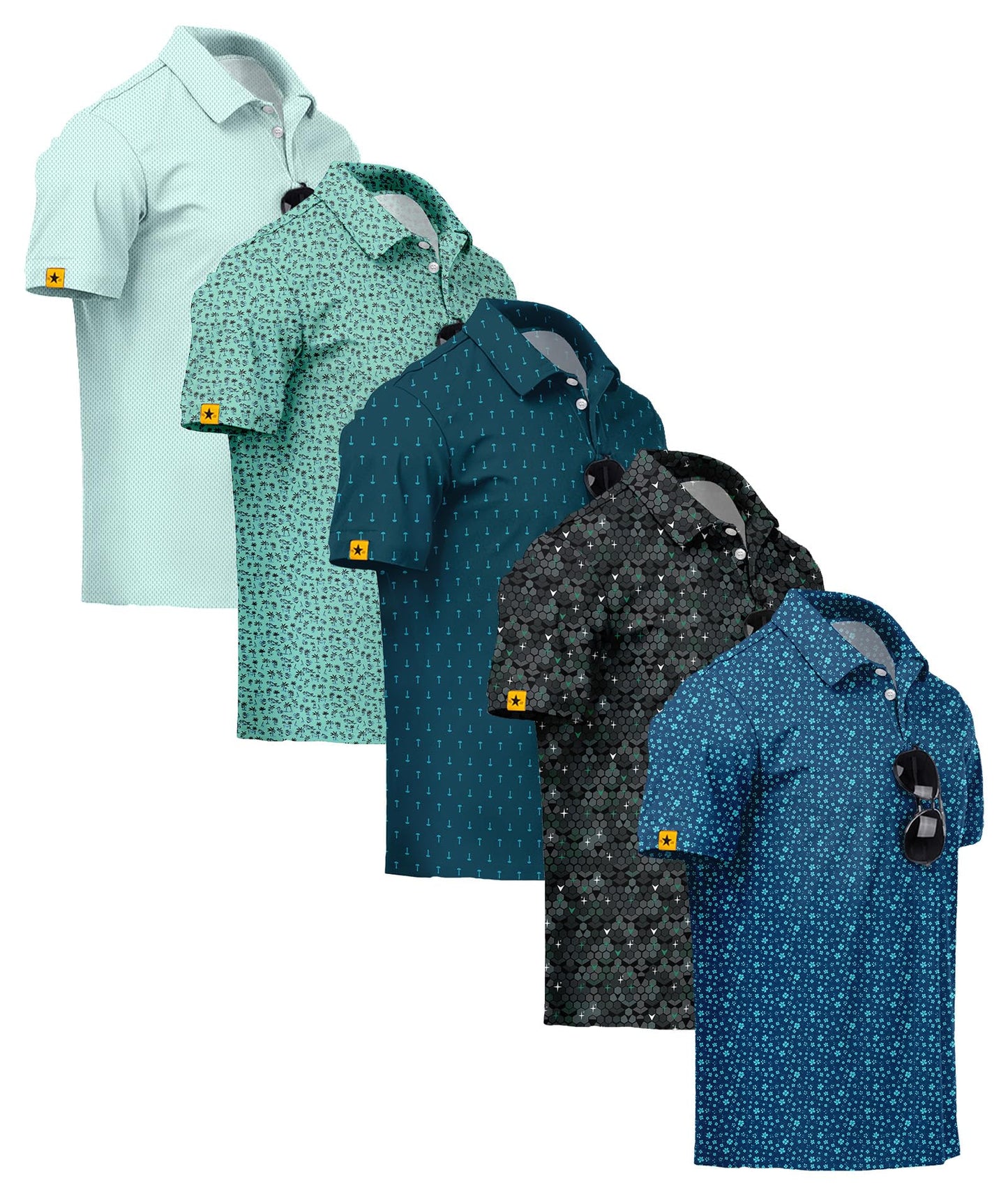 Men's UPF 50+ Performance Golf Polo Shirt