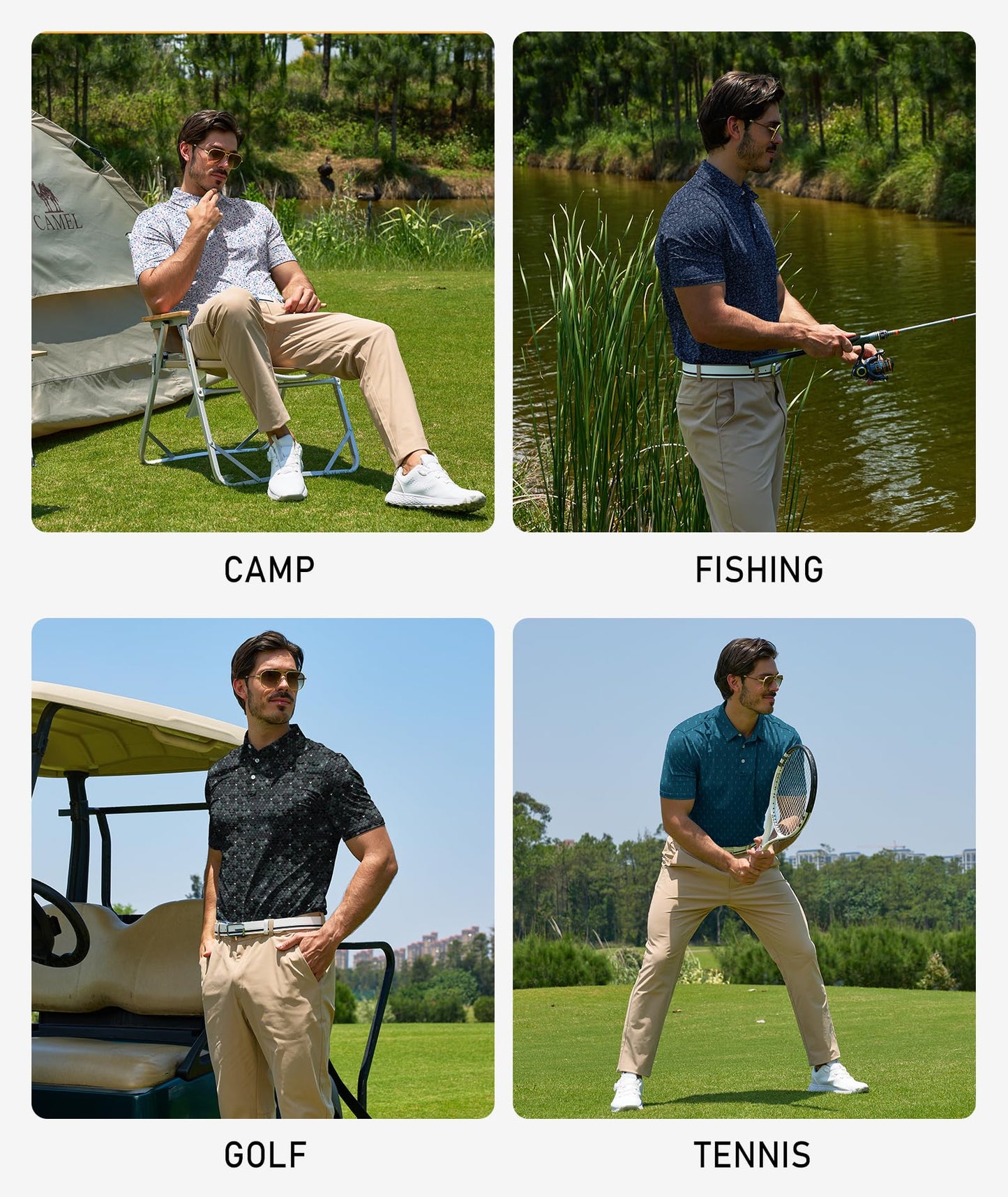 Men's UPF 50+ Performance Golf Polo Shirt