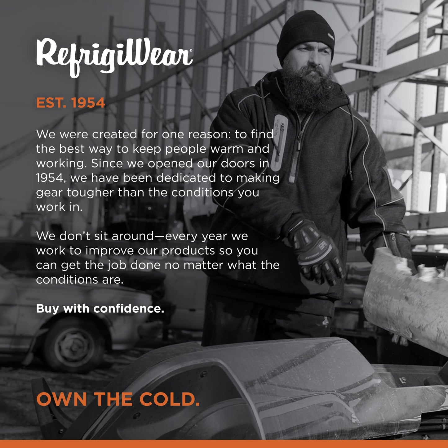 RefrigiWear Extreme Hybrid Sweatshirt - Warmest Sweatshirt