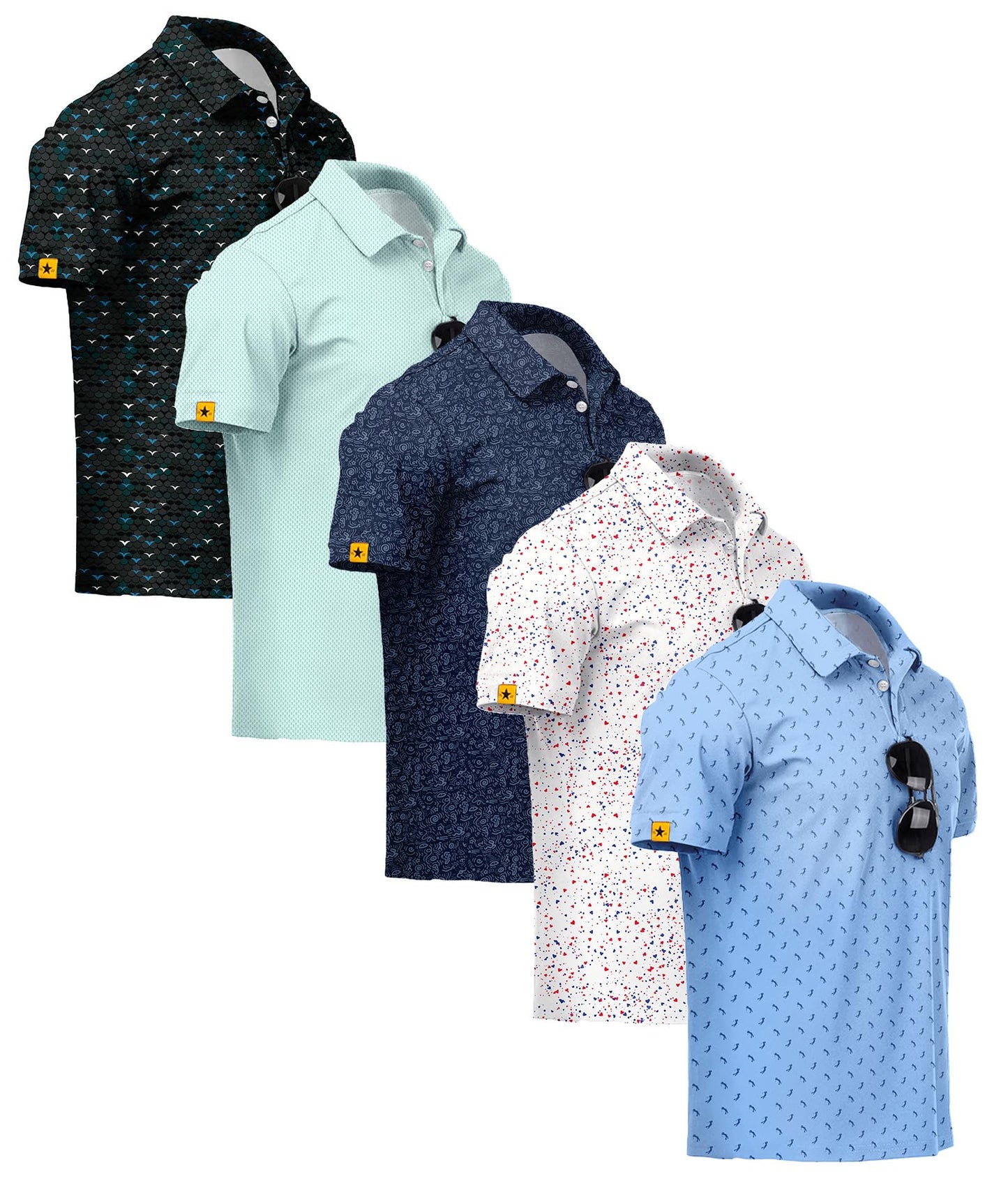 Men's UPF 50+ Performance Golf Polo Shirt