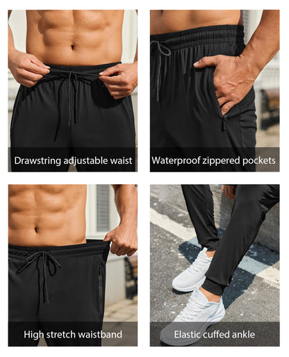 Men's Lightweight Athletic Jogger Pants