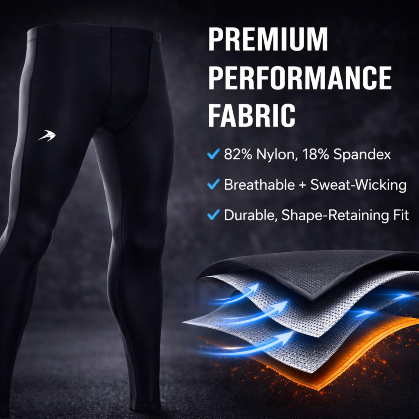 Men's Compression Base Layer Tights