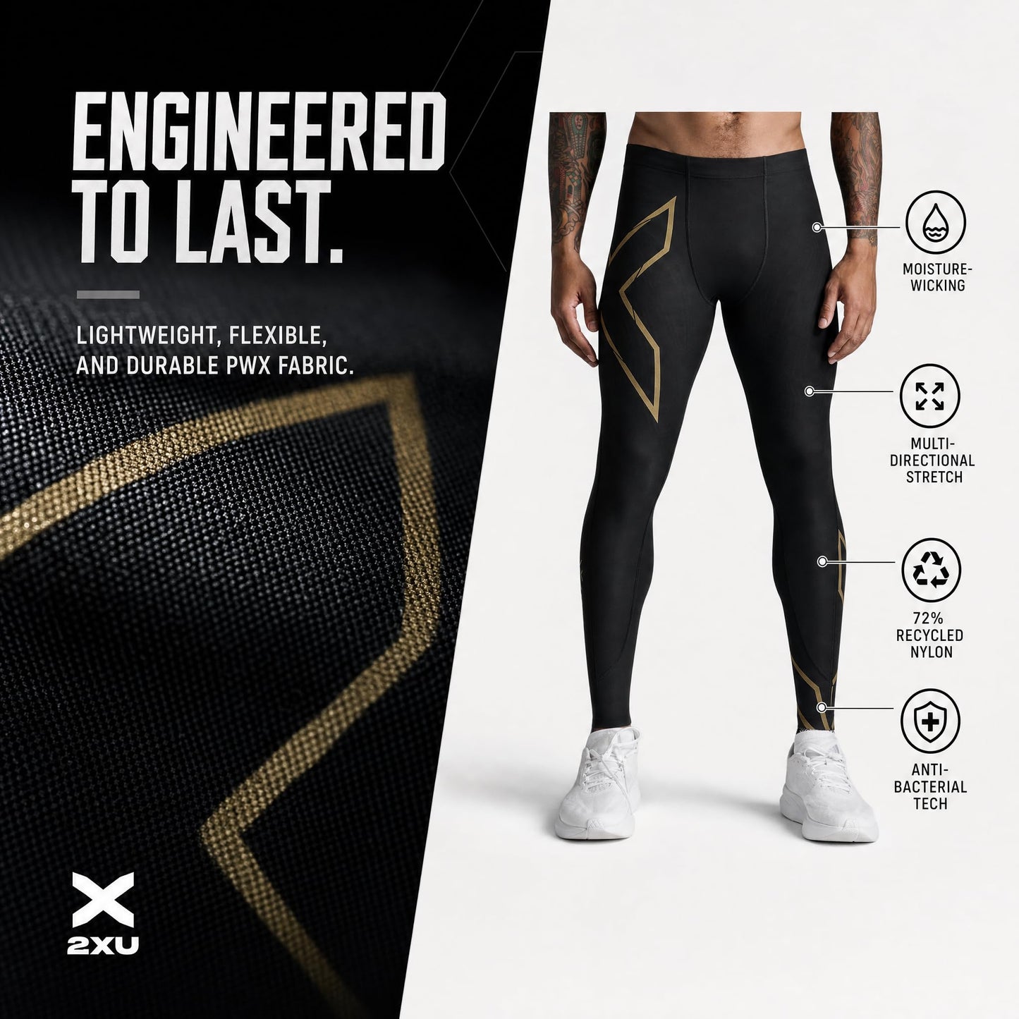 2XU mens Mcs Run Compression TightTight