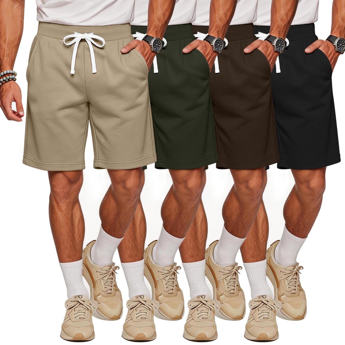 Men's Big & Tall Athletic Sweat Shorts