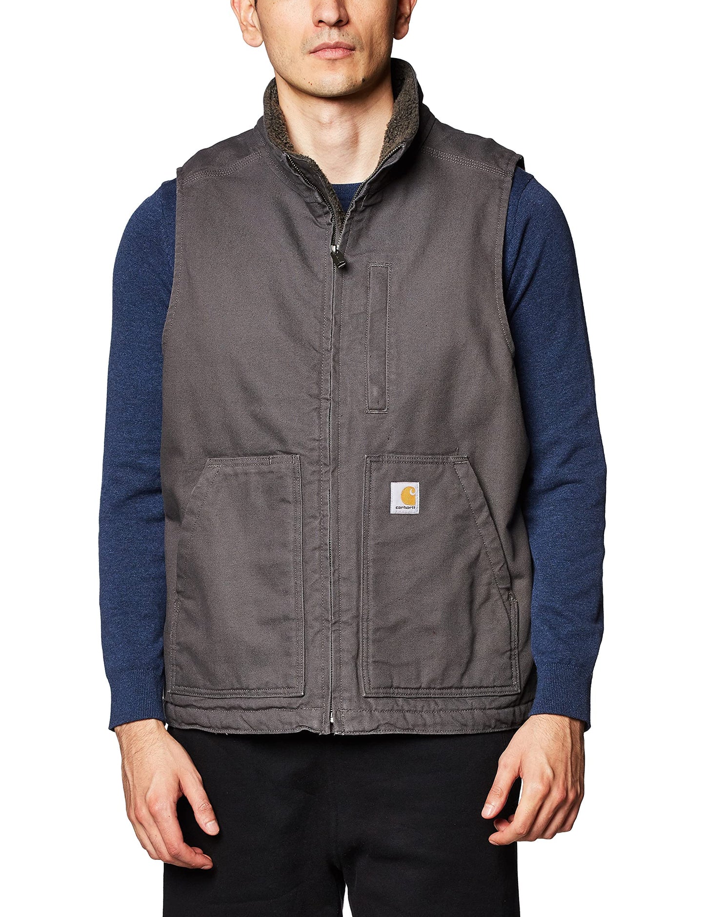 Carhartt Men's Washed Duck Mock-Neck Vest