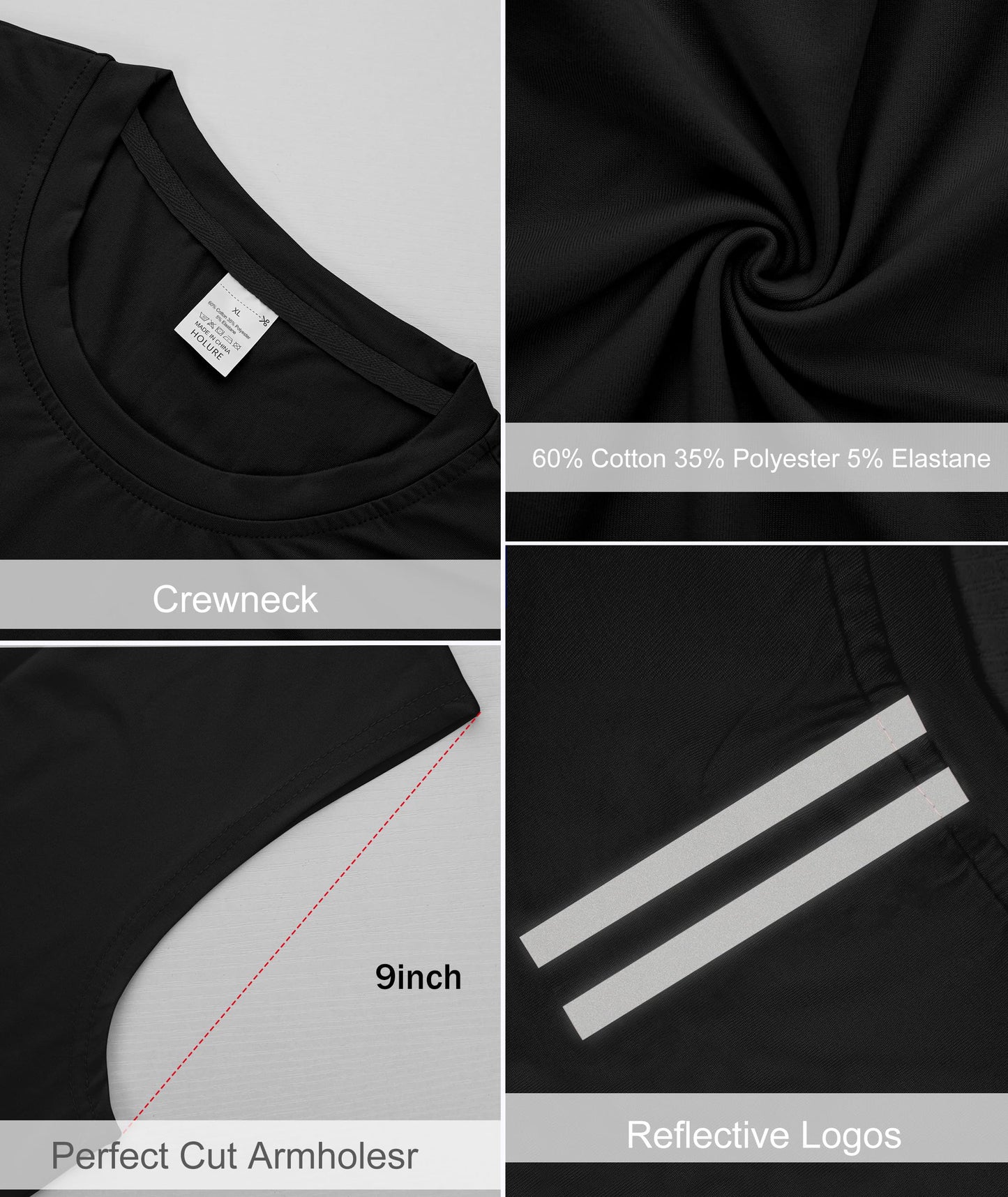 Men's Athletic Workout Tank Tops 5 Pack
