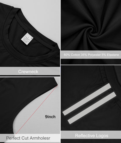 Men's Athletic Workout Tank Tops 5 Pack