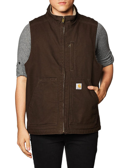 Carhartt Men's Washed Duck Mock-Neck Vest